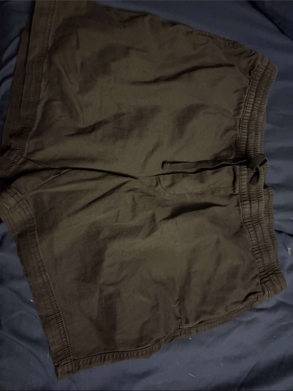 No Boundaries Men's Black Athletic Drawstring Shorts